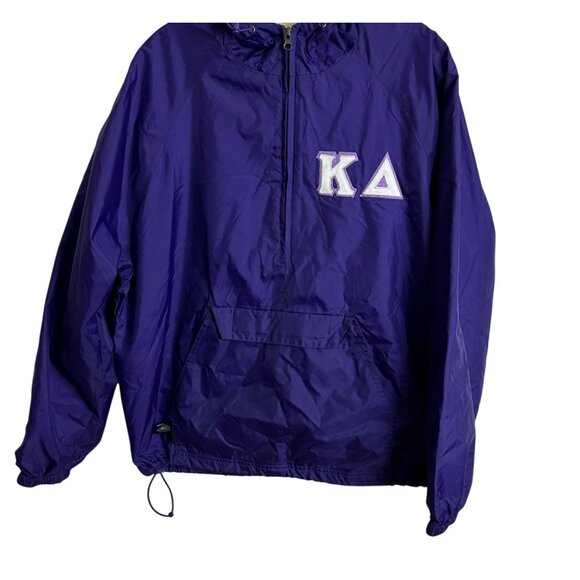 Charles River Apparel Unisex Windbreaker Jacket With Hoodie PURPLE  Size Medium - Picture 5 of 16